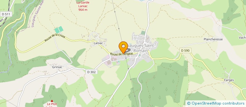 localisation de l'entreprise BOULANGERIE AUX DELICES DES OLIVIERS  SIAUGUES-SAINTE-MARIE