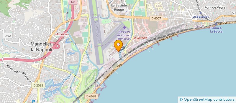 localisation de l'entreprise BOULANGERIE AZUR PAIN à CANNES