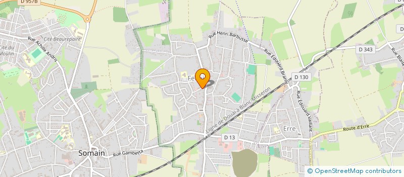 localisation de l'entreprise BOULANGERIE BAERT  FENAIN