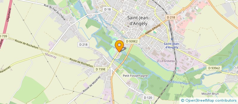 localisation de l'entreprise BOULANGERIE BALLON  SAINT-JEAN-D'ANGELY