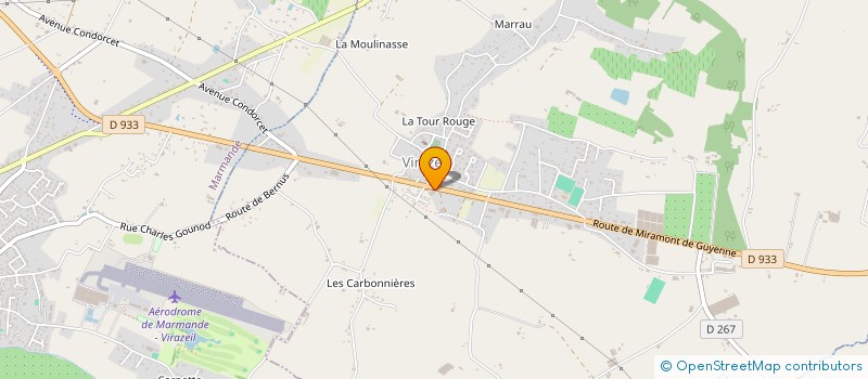 localisation de l'entreprise BOULANGERIE BATTISTON  VIRAZEIL