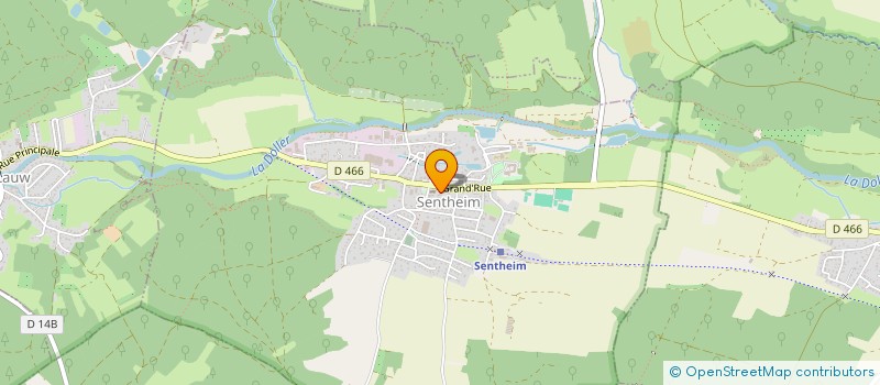 localisation de l'entreprise BOULANGERIE BAUER  SENTHEIM