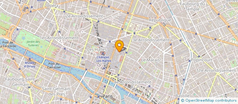 localisation de l'entreprise BOULANGERIE BEAUBOURG  PARIS