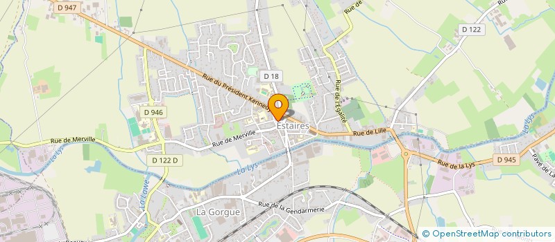 localisation de l'entreprise BOULANGERIE BEAUSSART  ESTAIRES