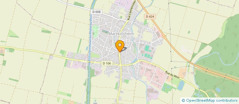 localisation de l'entreprise BOULANGERIE BILGER  MARCKOLSHEIM