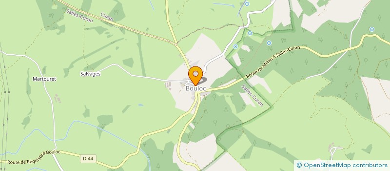 localisation de l'entreprise BOULANGERIE BLANC  SALLES-CURAN