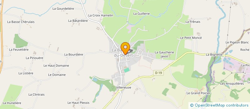 localisation de l'entreprise BOULANGERIE BRAULT  LA BAZOUGE-DU-DESERT