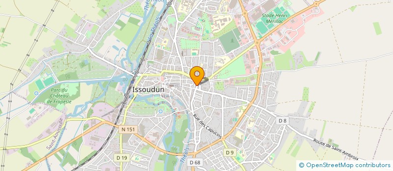 localisation de l'entreprise BOULANGERIE BRISSET à ISSOUDUN