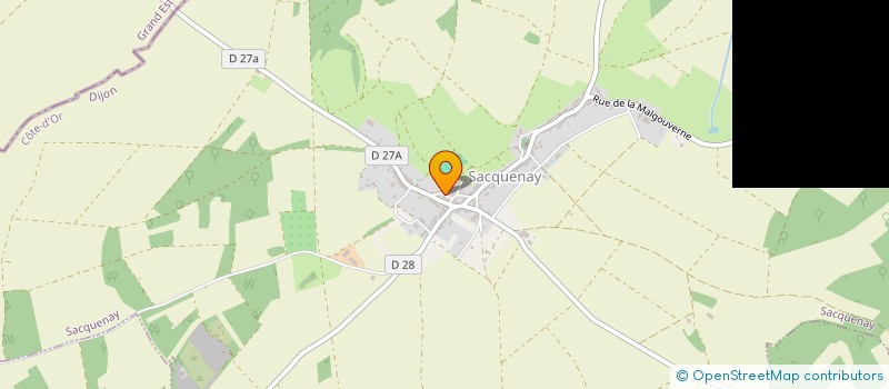 localisation de l'entreprise BOULANGERIE BUFFON  SACQUENAY