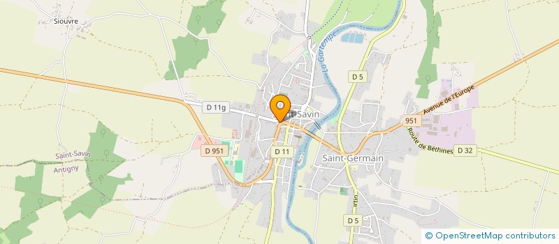 localisation de l'entreprise BOULANGERIE CABUROL à SAINT-SAVIN