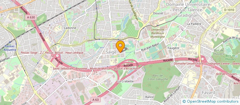 localisation de l'entreprise BOULANGERIE CARCAMO à PESSAC