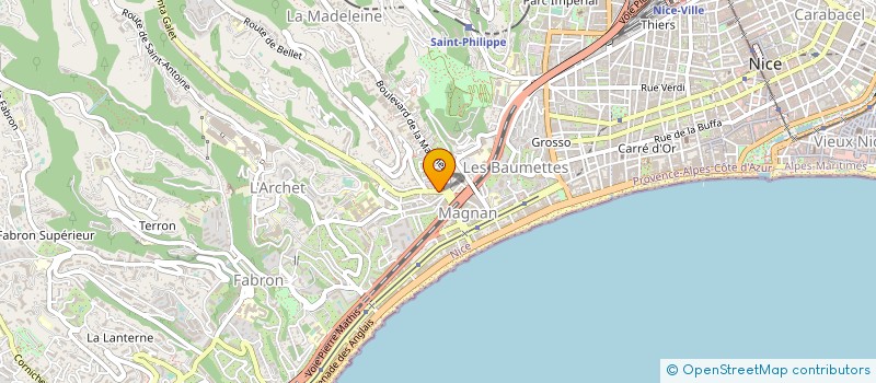 localisation de l'entreprise BOULANGERIE CARLONE à NICE