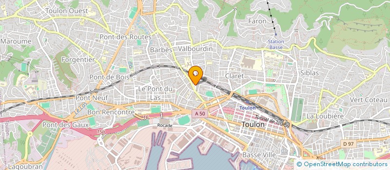 localisation de l'entreprise BOULANGERIE CARNOT  TOULON