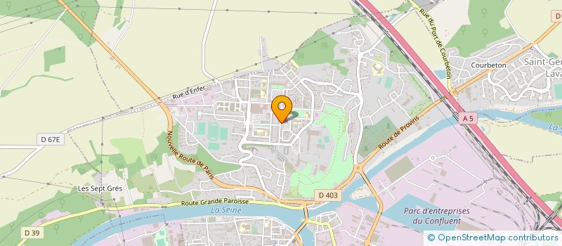 localisation de l'entreprise BOULANGERIE CAVALIER  MONTEREAU-FAULT-YONNE