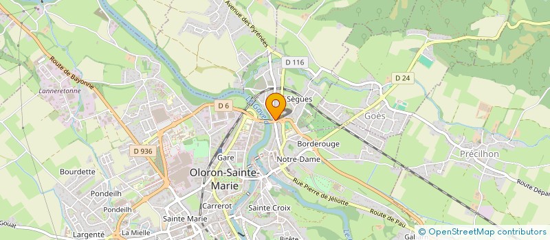 localisation de l'entreprise BOULANGERIE CAZALET à OLORON-SAINTE-MARIE