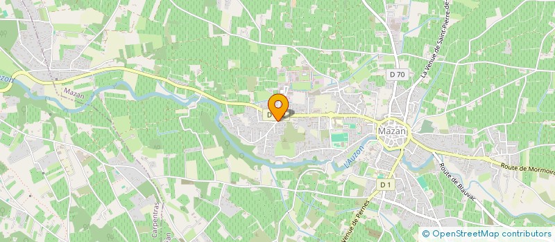 localisation de l'entreprise BOULANGERIE CAZALIS  MAZAN