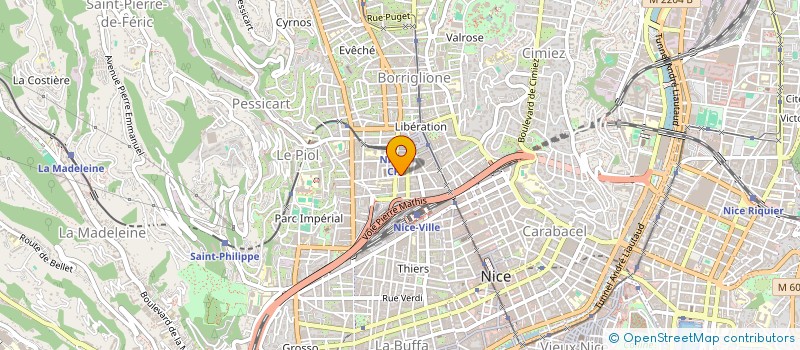localisation de l'entreprise BOULANGERIE CECCARELLI à NICE