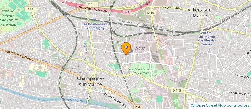 localisation de l'entreprise BOULANGERIE CHAMPIGNY à CHAMPIGNY-SUR-MARNE