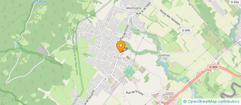 localisation de l'entreprise BOULANGERIE CHANAL  THOIRY