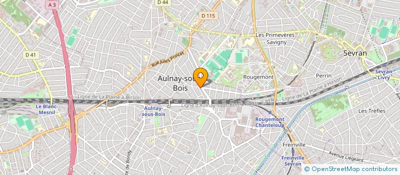 localisation de l'entreprise BOULANGERIE CHANIOUR à AULNAY-SOUS-BOIS