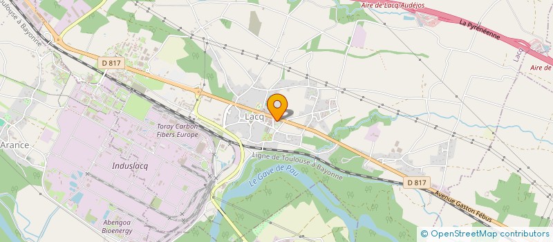 localisation de l'entreprise BOULANGERIE CHAUDRON  LACQ