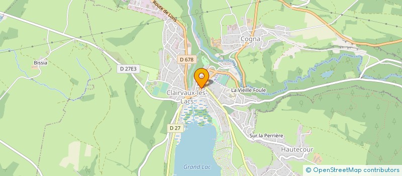 localisation de l'entreprise BOULANGERIE CHEVASSUS ALAIN  CLAIRVAUX-LES-LACS