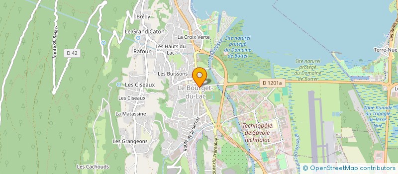 localisation de l'entreprise BOULANGERIE CLARET PASCAL  LE BOURGET-DU-LAC