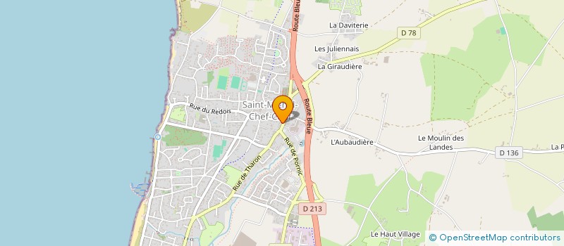 localisation de l'entreprise BOULANGERIE CLEMENT  SAINT-MICHEL-CHEF-CHEF