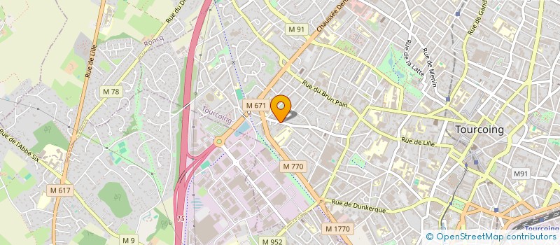 localisation de l'entreprise BOULANGERIE CLINQUET  TOURCOING