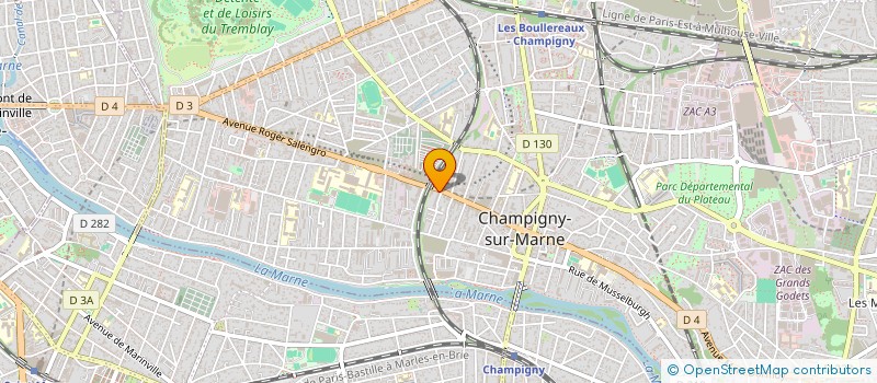 localisation de l'entreprise BOULANGERIE COEUR DE MIE à CHAMPIGNY-SUR-MARNE