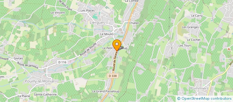 localisation de l'entreprise BOULANGERIE COMTET à PORTE DES PIERRES DOREES