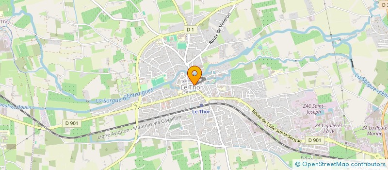 localisation de l'entreprise BOULANGERIE COOPERATIVE DU THOR  LE THOR