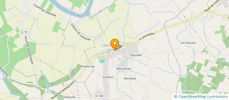 localisation de l'entreprise BOULANGERIE CORNILLIER  LABASTIDE DU-TEMPLE