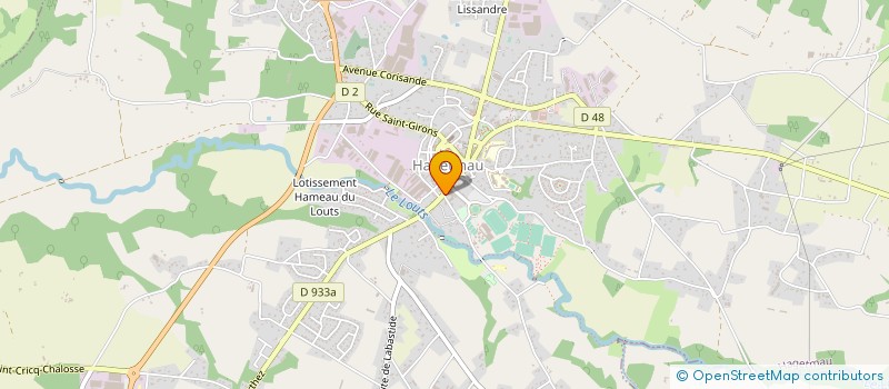 localisation de l'entreprise BOULANGERIE COUDROY à HAGETMAU