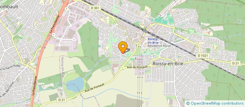 localisation de l'entreprise BOULANGERIE CREATION à ROISSY-EN-BRIE