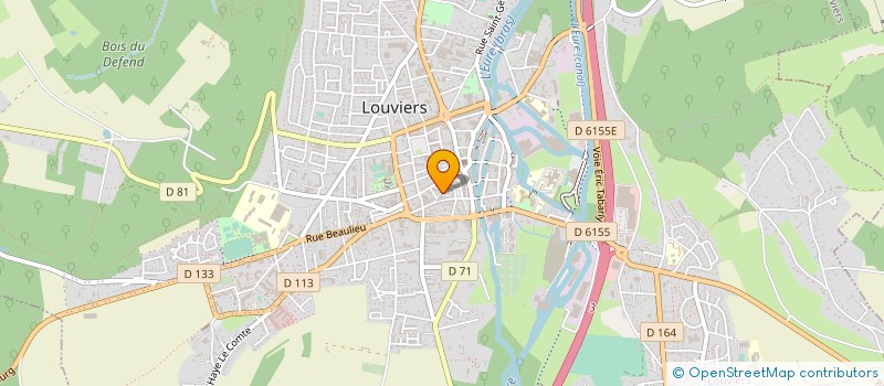 localisation de l'entreprise BOULANGERIE CROIZE à LOUVIERS