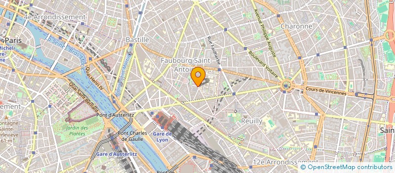 localisation de l'entreprise BOULANGERIE CROZATIER  PARIS