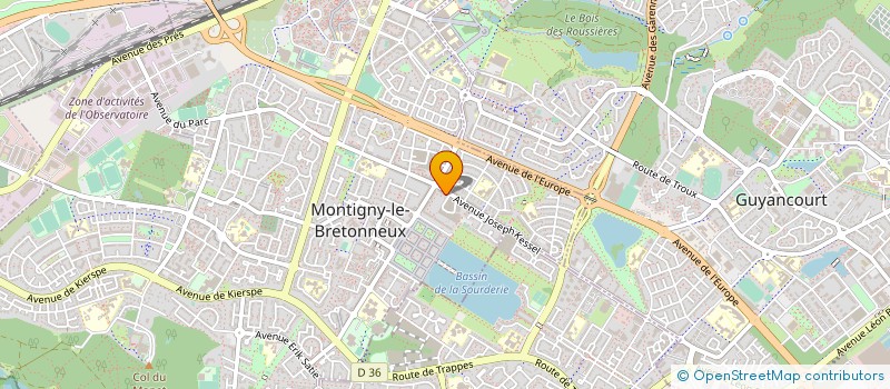 localisation de l'entreprise BOULANGERIE CTRE COMMERCIAL KESSEL  MONTIGNY-LE-BRETONNEUX