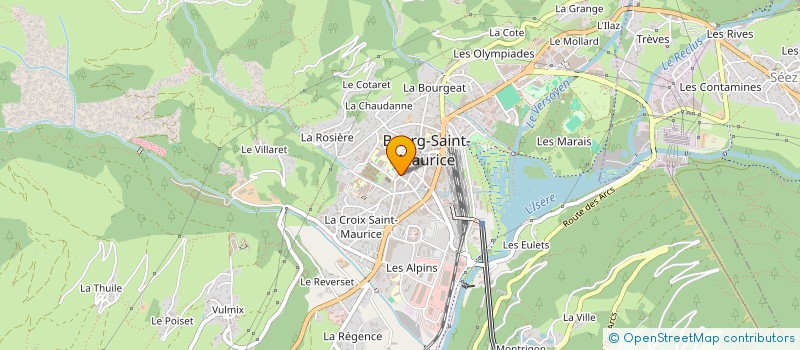 localisation de l'entreprise BOULANGERIE CUCHET  BOURG-SAINT-MAURICE