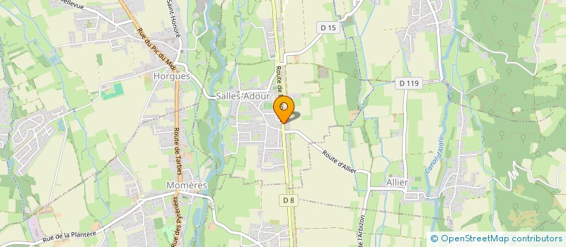 localisation de l'entreprise BOULANGERIE D'ADOUR  SALLES-ADOUR