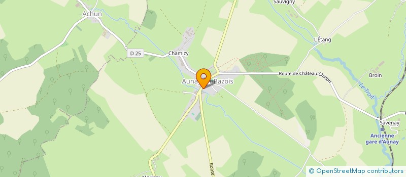 localisation de l'entreprise BOULANGERIE D'ALLUY à ALLUY