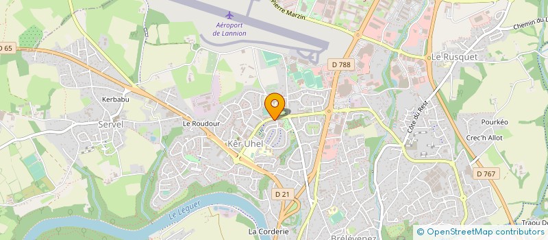 localisation de l'entreprise BOULANGERIE D ARMOR  LANNION