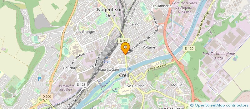 localisation de l'entreprise BOULANGERIE D.O à CREIL