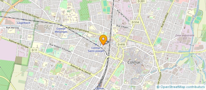 localisation de l'entreprise BOULANGERIE DAGOBERT  COLMAR