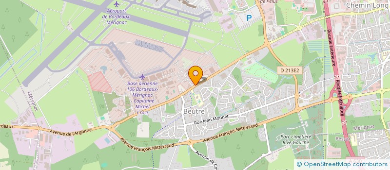 localisation de l'entreprise BOULANGERIE DAMARIE  MERIGNAC