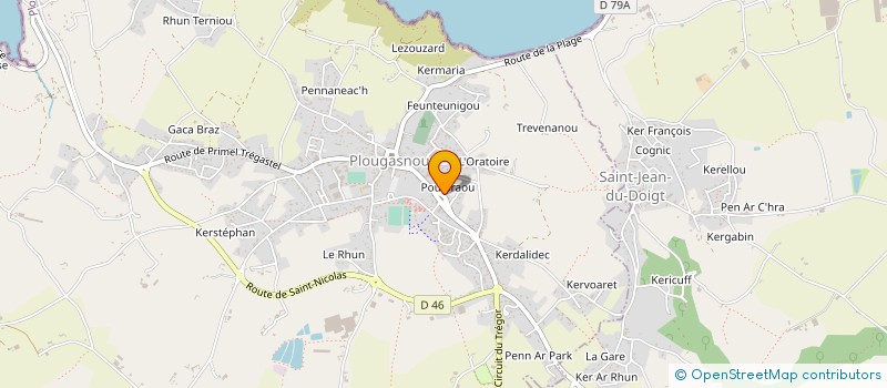 localisation de l'entreprise BOULANGERIE DANIELLOU  PLOUGASNOU