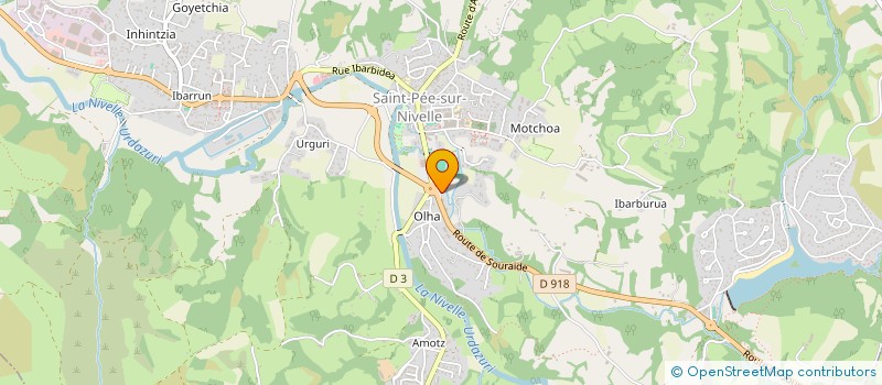 localisation de l'entreprise BOULANGERIE DARRIGUES  SAINT-PEE-SUR-NIVELLE
