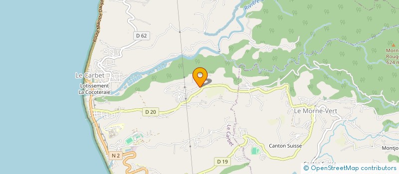 localisation de l'entreprise BOULANGERIE DAULER-BONT  LE CARBET