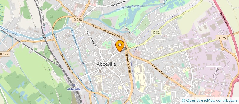 localisation de l'entreprise BOULANGERIE DAUVERGNE à ABBEVILLE