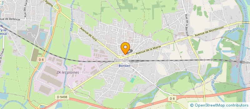 localisation de l'entreprise BOULANGERIE DE BONSON  BONSON